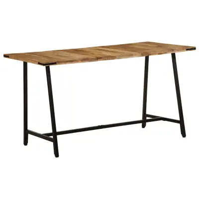vidaXL Jedilna miza 140x70x75 cm trden mangov les