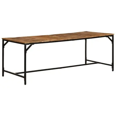 vidaXL Jedilna miza 200x100x75 cm Masivni les Grobo mango