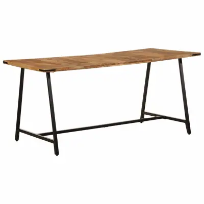 vidaXL Jedilna miza 160x80x75 cm trden mangov les