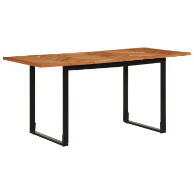 vidaXL Jedilna miza 160x80x75 cm masivni les akacija