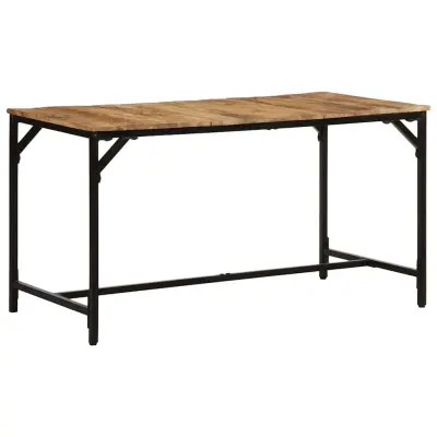 vidaXL Jedilna miza 140x70x75 cm Masivni les Grobo mango