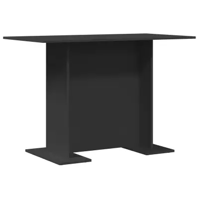 vidaXL Jedilna miza Črna 100x60x75 cm Izdelana iz lesa