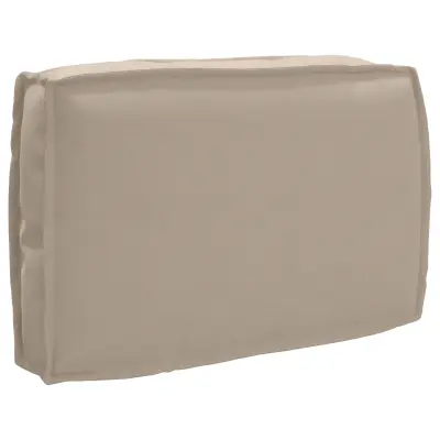 vidaXL Blazina za naslonjalo taupe 60x40x12 cm iz oksford tkanine