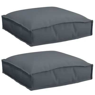 vidaXL Blazine za palete za sedež 2 kosa Antracit 40x40x8 cm Oxford tkanina