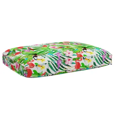 vidaXL Blazina za palete za sedež Tropični vrt 120x80x12 cm Oxford tkanina
