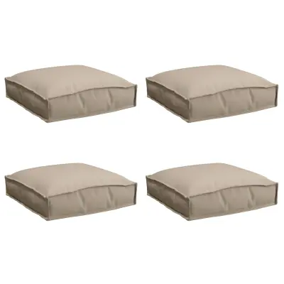 vidaXL Blazine za palete za sedež 4 kosi Taupe 40x40x8 cm Oxford tkanina