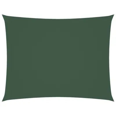 vidaXL Senčno jadro oksford blago pravokotno 6x8 m temno zeleno