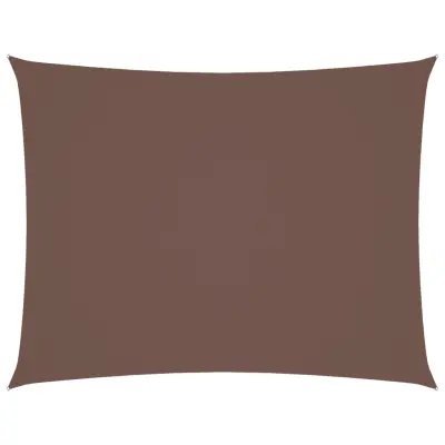 vidaXL Senčno jadro oksford blago pravokotno 3x6 m rjavo