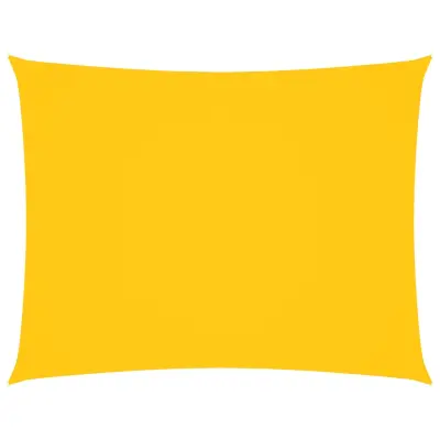 vidaXL Senčno jadro oksford blago pravokotno 6x8 m rumeno