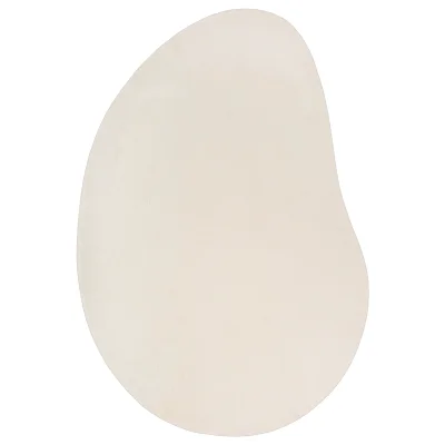 vidaXL Bež Preproga 140x200 cm Poliester Protizdrsna