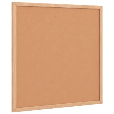 vidaXL Tabla iz plute z okvirjem iz masivnega borovega lesa 40x40 cm