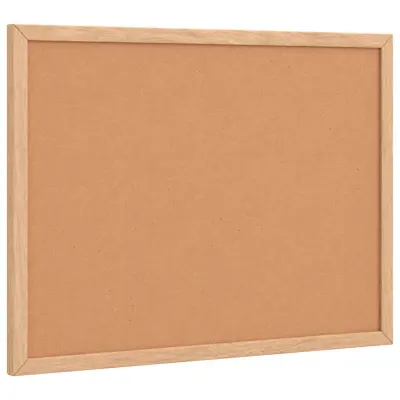 vidaXL Tabla iz plute z okvirjem iz masivnega borovega lesa 40x30 cm