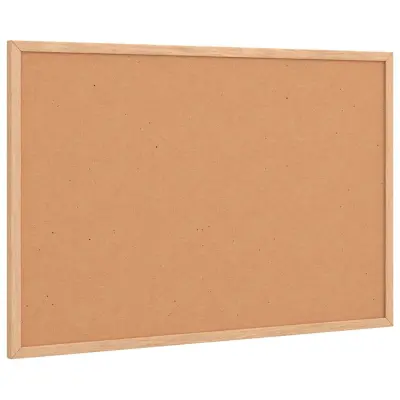 vidaXL Tabla iz plute z okvirjem iz masivnega borovega lesa 60x40 cm