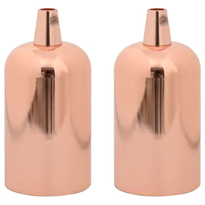 vidaXL Obeski za svetilke 2 kosa Rose Gold E27