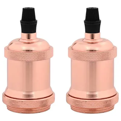 vidaXL Obeski za svetilke 2 kosa Rose Gold E27