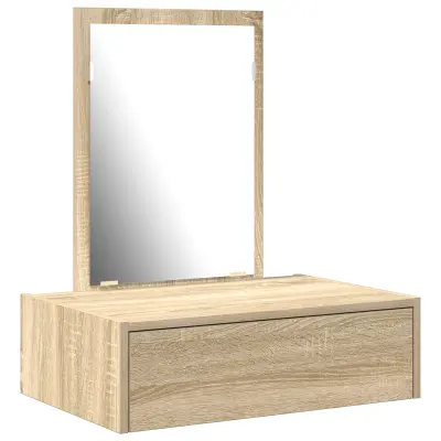 vidaXL Stenska omara za ličenje hrast Sonoma 60x40x70 cm