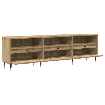 vidaXL TV omara Artisan hrast 150x30x44.5 cm vezan les