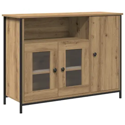 vidaXL Stranska omara Artisan Oak 100x35x75 cm Inženirski les