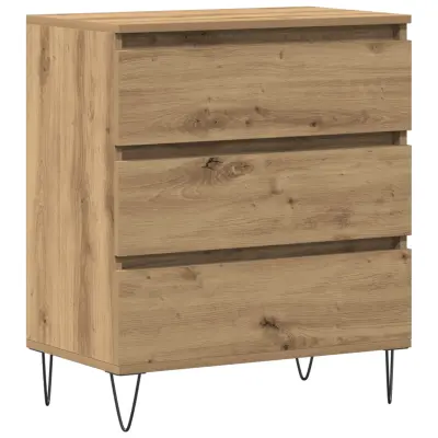 vidaXL Stranska omara s predali iz umetnega hrasta 60x35x70 cm