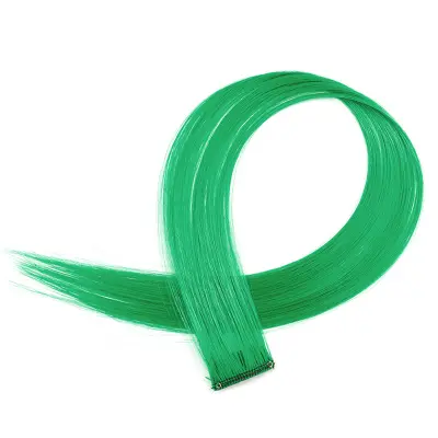 10 kosov spončnih podaljškov za lase Green