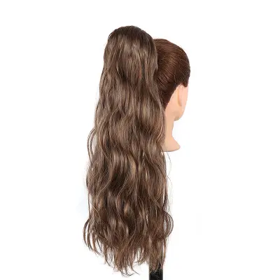 Valovit podaljšek za čop s sponko - Podaljšek za čop za ženske   Model 7