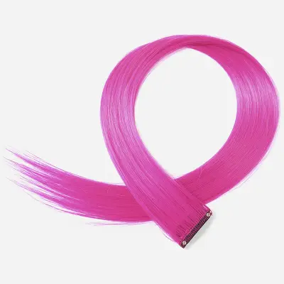 10 kosov spončnih podaljškov za lase Pink