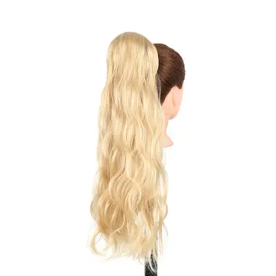 Valovit podaljšek za čop s sponko - Podaljšek za čop za ženske   Model 1