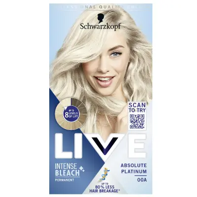 Schwarzkopf Live Intense Blond za Lase 00A - Absolutna Platina