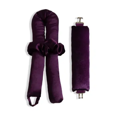 Komplet za enostavne kodre iz 3 delov - Vijolični kodralniki za lase brez toplote