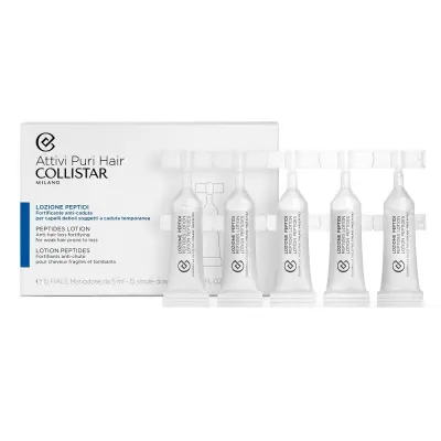 Collistar Attivi Puri Serum za Krepitev Las v Ampulah, 5 x 15 ml