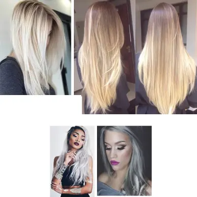 Dolge ravne lasne podaljške s sponkami   Model 6