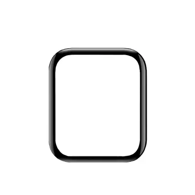 Premium Kompozitna Zaščita Zaslona za 40mm iWatch - Črna