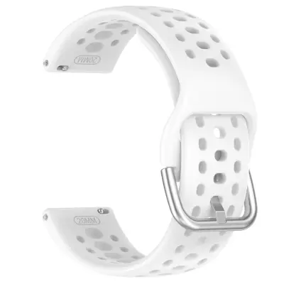 Pašček za Amazfit Active 2 - Zračen silikonski športni nadomestni pašček White