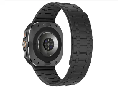 Eleganten silikonski pašček za Samsung Watch Ultra 47mm Black