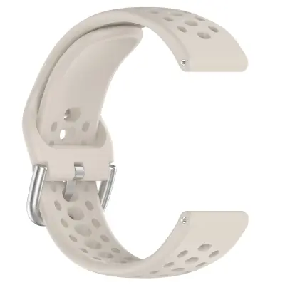 Pašček za Amazfit Active 2 - Zračen silikonski športni nadomestni pašček Beige