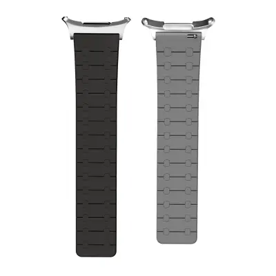 Premium silikonski športni pašček za Galaxy Watch Ultra 47mm Black + gray dots