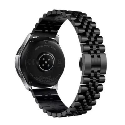 Univerzalni kovinski pašček za uro za Huawei/Samsung Black 22 mm