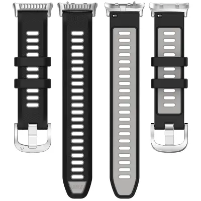 Eleganten silikonski pašček za Huawei Watch D2 Black+Grey