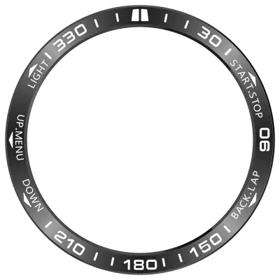 Okvir za Garmin Tactix 8 51mm Solar - Črno nerjaveče jeklo