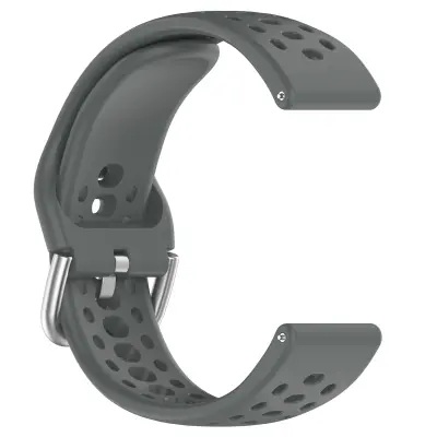 Pašček za Amazfit Active 2 - Zračen silikonski športni nadomestni pašček DarkGrey