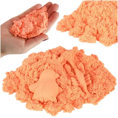 Otroški kreativni kinetični pesek 1kg oranžen