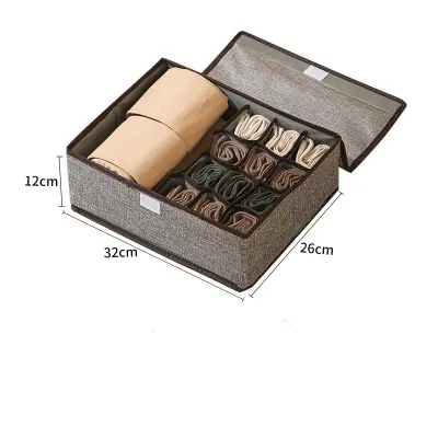 3-v-1 Škatla za organiziranje spodnjega perila - Zložljivi razdelilniki za predale