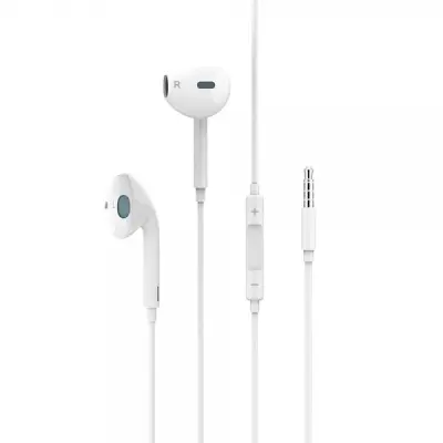 USAMS STEREO SLUŠALKE EP-22 JACK 3,5MM ZA TELEFON, RAČUNALNIK, BELE
