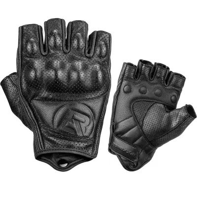 ROCKBROS RĘKAWICZKI MOTOCYKLOWE XXL SKÓRZANE WYTRZYMAŁE WYGODNE CZARNE