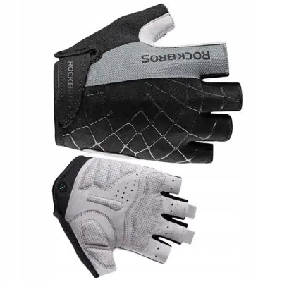 ROCKBROS KOLESARSKE ROKAVICE M UDOBNE KOLESARSKE ROKAVICE DURABLE GREY