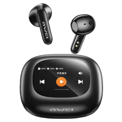 AWEI BLUETOOTH 5.4 TP97 TWS SLUŠALKE + PRIKLJUČNA POSTAJA ČRNE