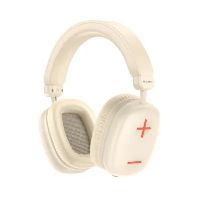 AWEI BLUETOOTH AT6 ON-EAR HEADPHONES BEŽ AVDIO ETUI ZA TELEFON