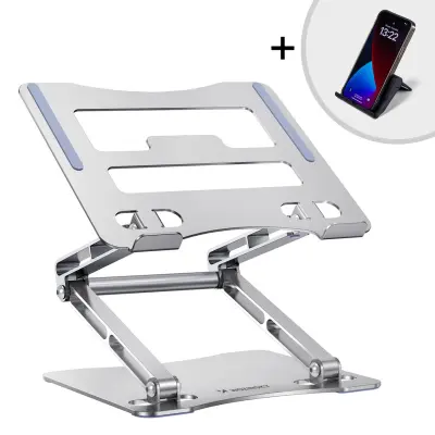 WOZINSKY ALUMINIJASTO STOJALO ZA PRENOSNIK WRS-CPY75DSS ZA PAMETNI TELEFON SREBRNO
