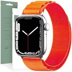 TECH-PROTECT NYLON PRO APPLE WATCH 4 / 5 / 6 / 7 / 8 / 9 / SE (38 / 40 / 41 MM) ORANŽNA