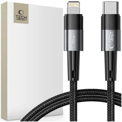 TECH-PROTECT ULTRABOOST KABEL ZA LIGHTNING PD20W/3A 100CM SIVA
